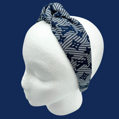 The Kate Knotted Headband - Navy