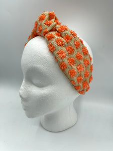 The Kate Orange Pom Headband