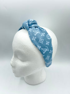 The Kate Knotted Headband - Denim