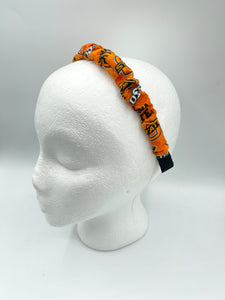 The Valentina Crinkle Headband in Oklahoma State