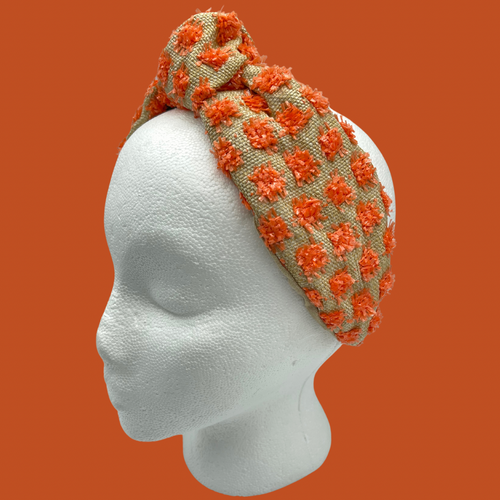 The Kate Orange Pom Headband