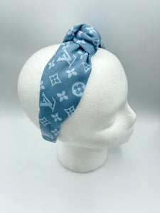 The Kate Knotted Headband - Denim