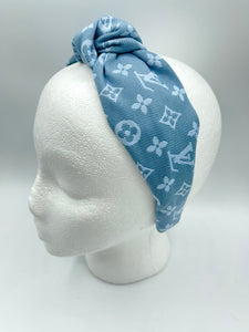 The Kate Knotted Headband - Denim