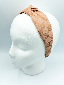 The Kate Knotted Headband - Rose Gold