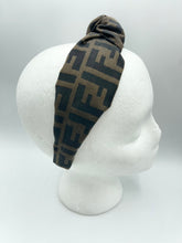 Load image into Gallery viewer, The Kate Knotted Headband - Classic Brown