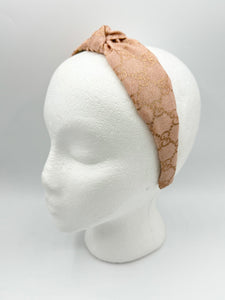 The Kate Knotted Headband - Rose Gold