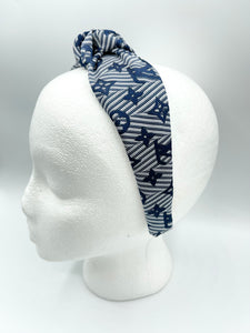 The Kate Knotted Headband - Navy