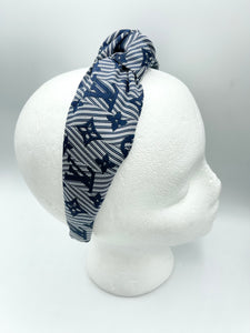 The Kate Knotted Headband - Navy