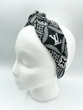 Load image into Gallery viewer, The Kate Knotted Headband - Black and White