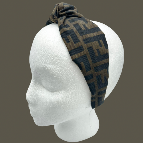 The Kate Knotted Headband - Classic Brown