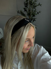 Load image into Gallery viewer, The Alice Headband - Black &amp; Silver
