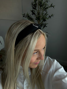 The Alice Headband - Black & Silver