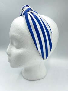 The Kate Blue Striped Headband