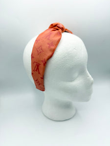 The Kate Knotted Headband - Orange Ombre’