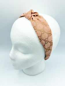 The Kate Knotted Headband - Rose Gold