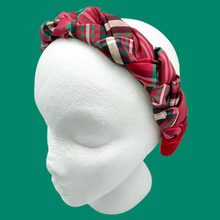 Load image into Gallery viewer, Plaid Satin Braided Headband