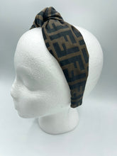 Load image into Gallery viewer, The Kate Knotted Headband - Classic Brown