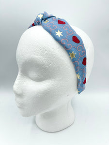 The Kate Knotted Headband - Dusty Blue