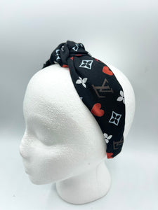 The Kate Knotted Headband - Hearts