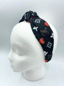 The Kate Knotted Headband - Hearts