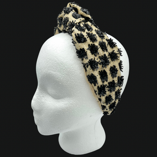 The Kate Black Pom Headband