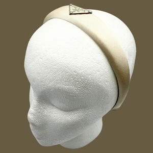 The Alice Headband - Pearl Satin