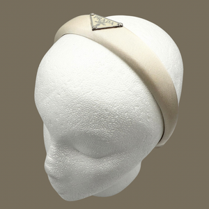The Alice Headband - Pearl Satin