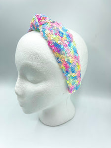The Kate Knotted Headband - Sequin