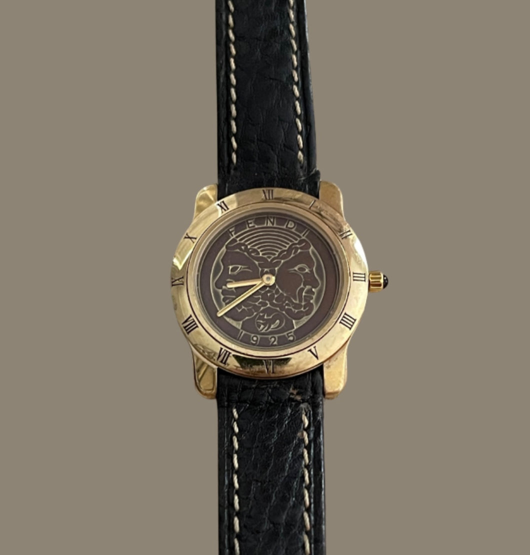 Vintage Leather Band Watch