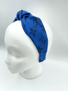 The Kate Knotted Headband - Royal Blue