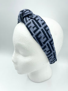 The Kate Knotted Headband - Blues