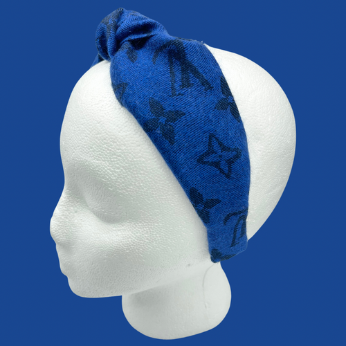 The Kate Knotted Headband - Royal Blue