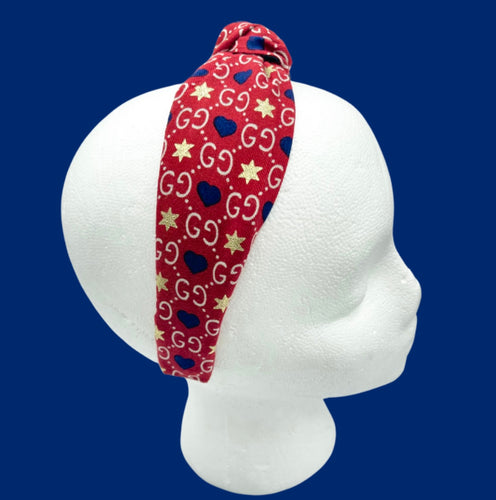 The Kate Knotted Headband - Hearts