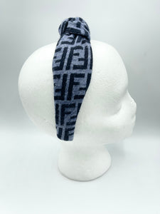 The Kate Knotted Headband - Blues