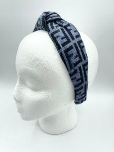 The Kate Knotted Headband - Blues