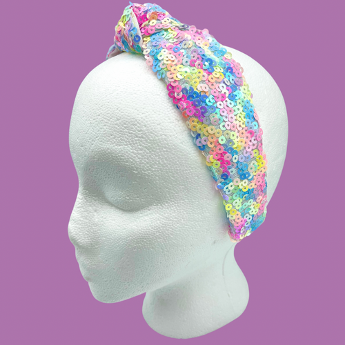 The Kate Knotted Headband - Sequin