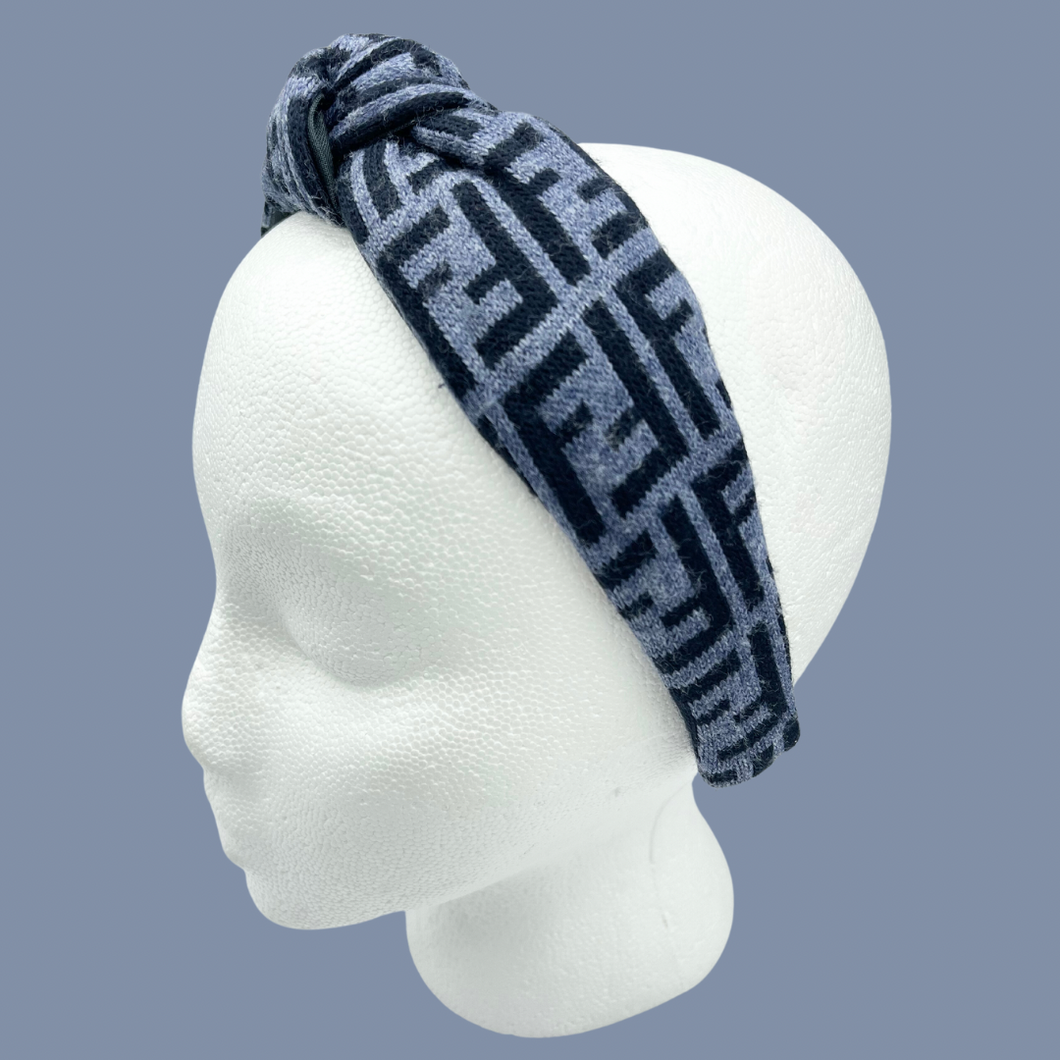 The Kate Knotted Headband - Blues