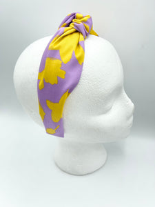 The Kate Knotted Headband - Purple Pastel