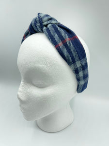 The Kate Knotted Headband - Navy