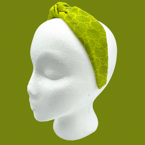 The Kate Knotted Headband - Lime