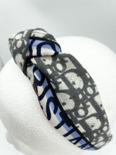 Load image into Gallery viewer, The Kate Knotted Headband - Grey Trotter