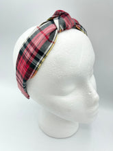 Load image into Gallery viewer, The Kate Knotted Headband - Winter Plaid