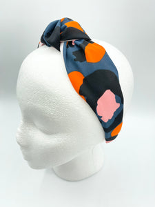 The Kate Knotted Headband - Bright Leopard