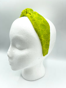 The Kate Knotted Headband - Lime