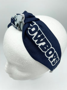 The Kate Dallas Cowboys Navy Headband