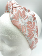 Load image into Gallery viewer, The Kate Knotted Headband - Metallic Floral