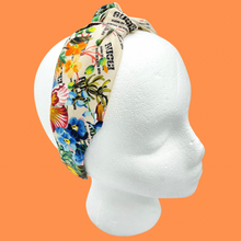 Load image into Gallery viewer, The Kate Knotted Headband - Floral Logo
