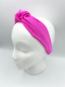 The Kate Knotted Headband - Fonda Pink