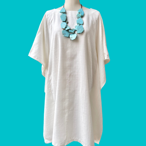 The Gemma Kaftan - Linen Cloud