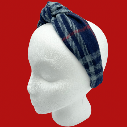 The Kate Knotted Headband - Navy